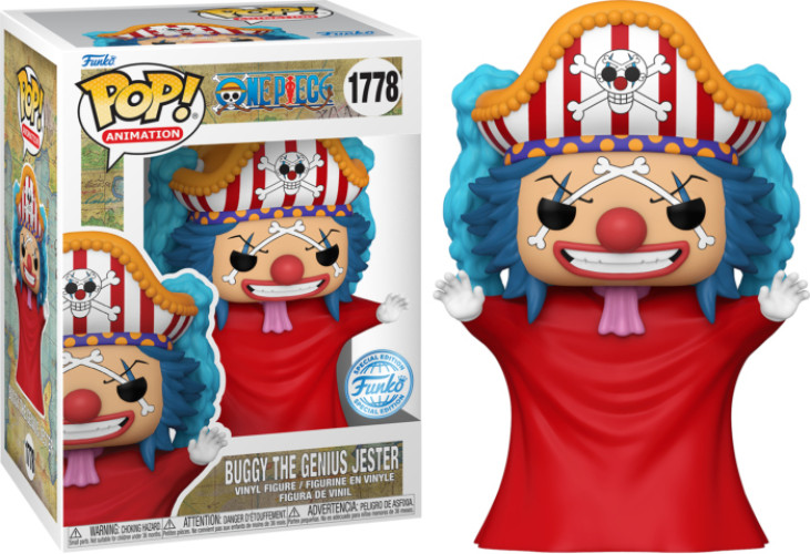 One Piece Funko Pop Vinyl: Buggy the Genius Jester (1778)
