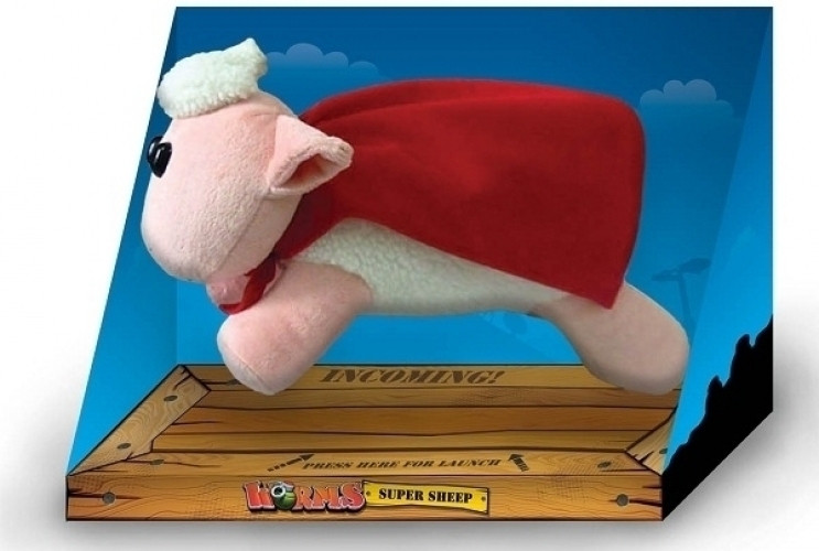 Worms Super Sheep Pluche with Sound