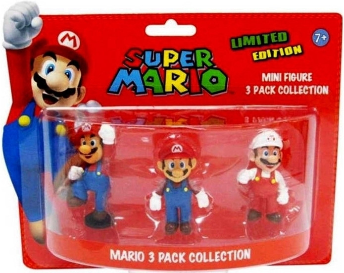 Mario Mini Figures 3 Pack afbeelding