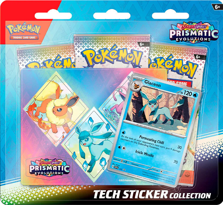 The Pokemon Company Pokemon TCG Prismatic Evolution Tech Sticker Collection - Glaceon