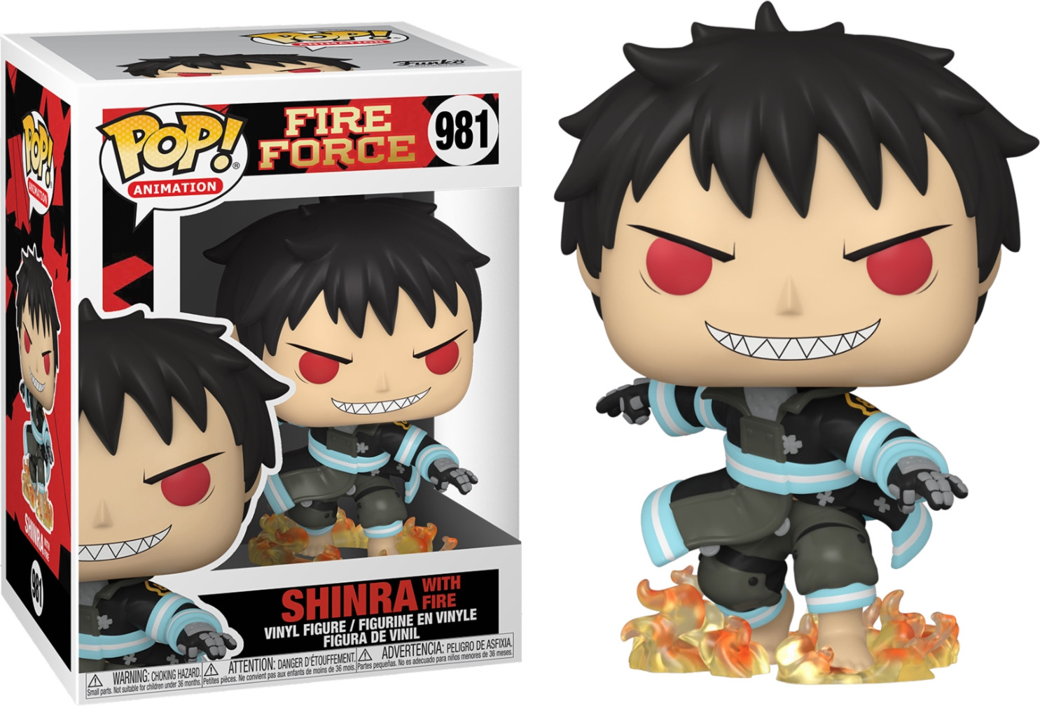 Fire Force Pop Vinyl Shinra with Fire (981)