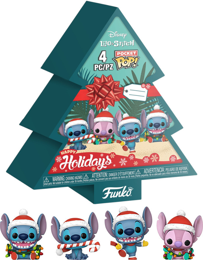 Lilo & Stitch Funko Pocket Pop! Holiday Tree Box 4-Pack afbeelding