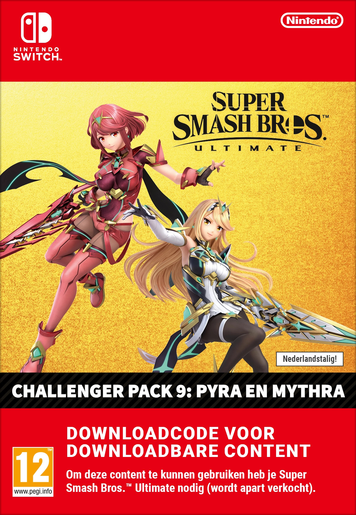 Nintendo AOC Super Smash Bros. Ultimate: Pyra & Mythra Challenger Pack DLC (extra content)