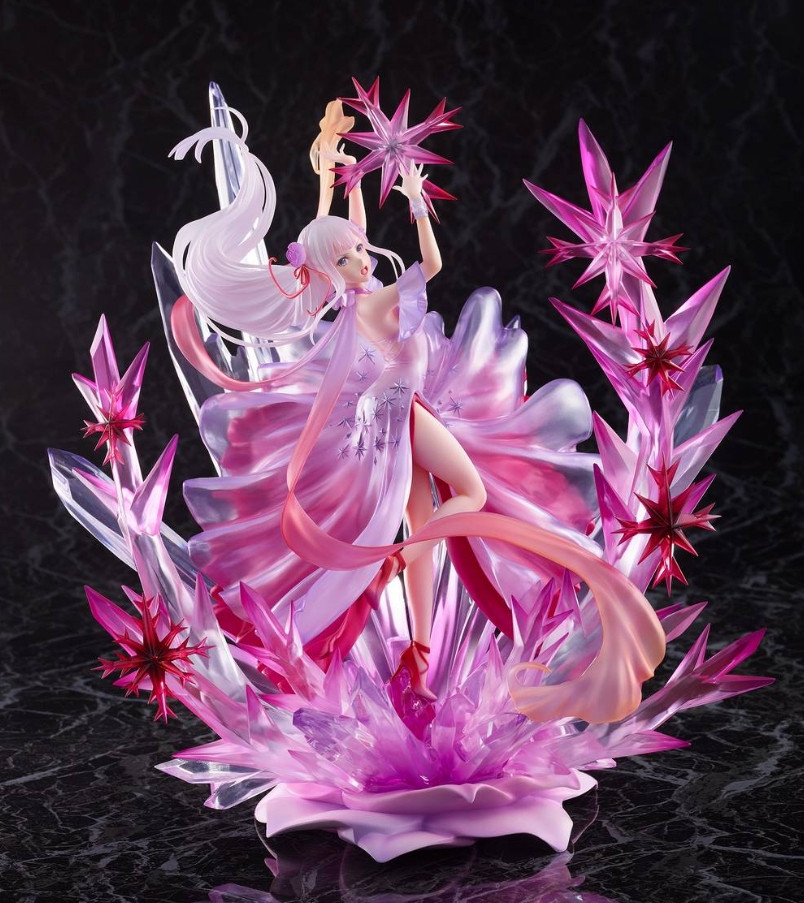 Re:Zero Starting Life in Another World 1/7 Scale PVC Statue - Freezing Emilia Crystal Dress Version