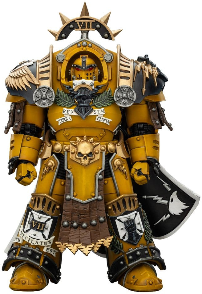 Joy Toy Warhammer 40K Action Figure - Legion Praetor in Tartaros Terminator Armourwith Power Sword and Vigil Storm Shield