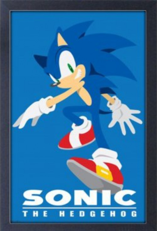 Sonic the Hedgehog Framed Print - Sonic the Hedgehog (46x31cm) afbeelding