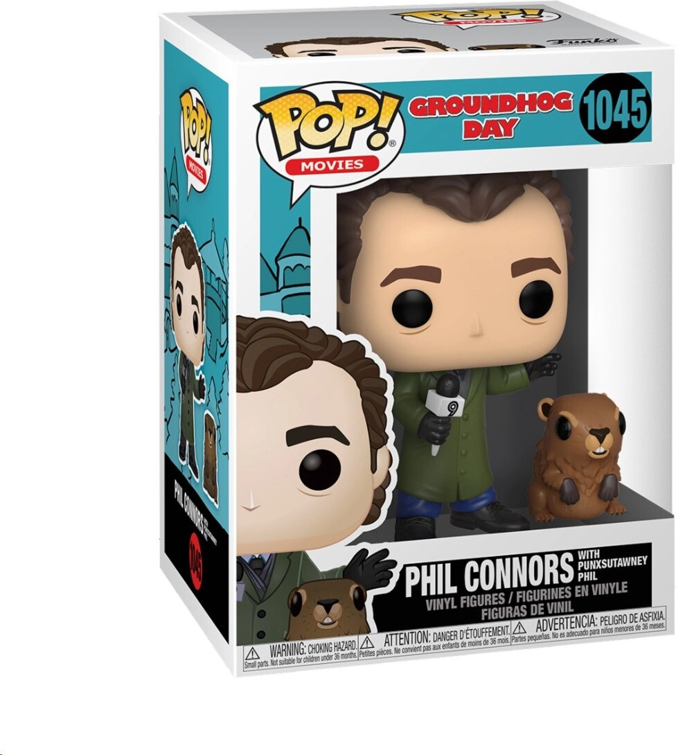 Groundhog Day Pop Vinyl Phil Connors with Punxsutawney Phil