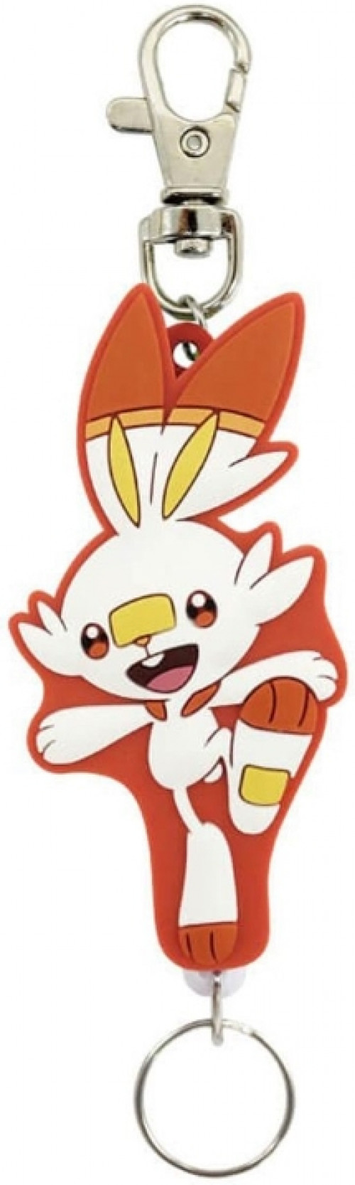 Pokemon Rubber Reel Keychain - Scorbunny afbeelding
