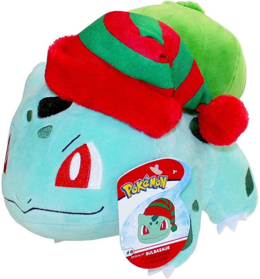 Pokemon Pluche - Winter Bulbasaur with Christmas Hat afbeelding