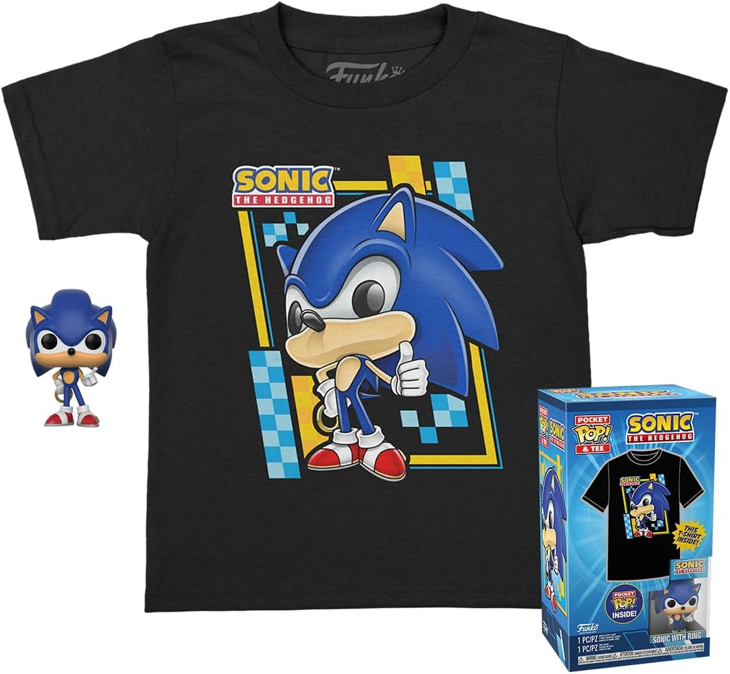 Sonic Funko Pop! Tees & Vinyl - Sonic with Ring
