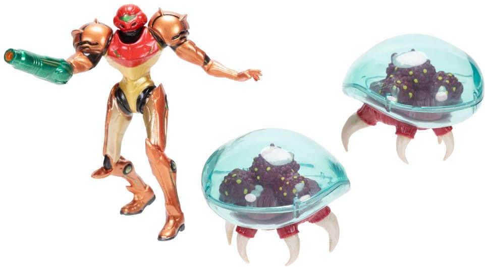 World of Nintendo Metroid Mini Figure 3-Pack - Samus Bounty Hunter