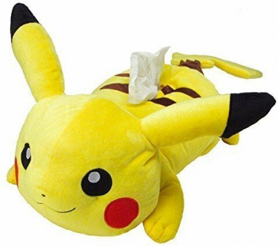 Pokemon Tissue Cover Pluche - Pikachu afbeelding