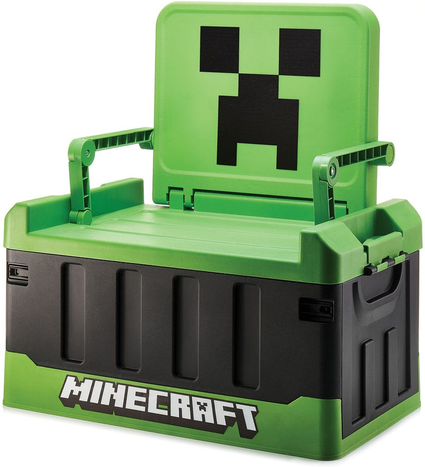 Minecraft Storage Box with Folding Chair afbeelding