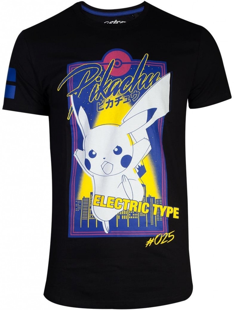 Difuzedbioworld Pokemon City Pikachu Mens T Shirt difuzedbioworld kopen in de aanbieding