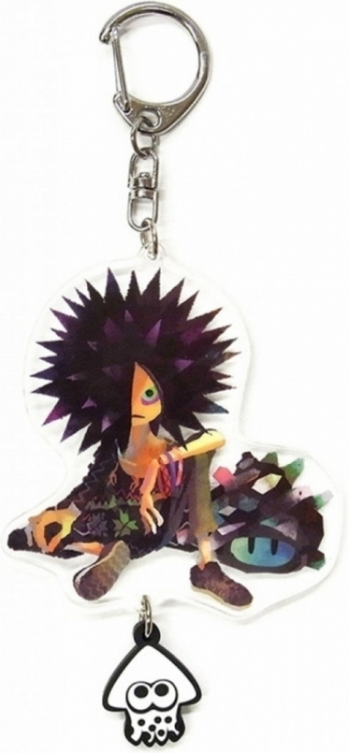 Splatoon Acrylic and Rubber Keychain - Spyke