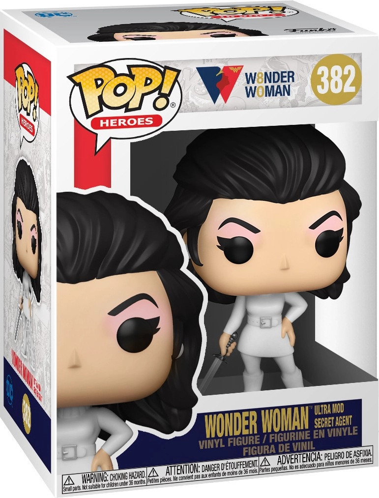 DC Wonder Woman 80th Anniversary Funko Pop Vinyl - Ultra Mod Secret Agent Wonder Woman