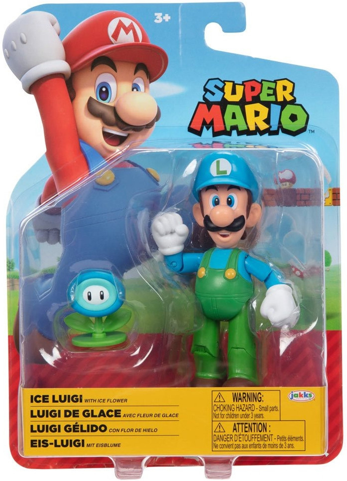 Super Mario Action Figure - Ice Luigi