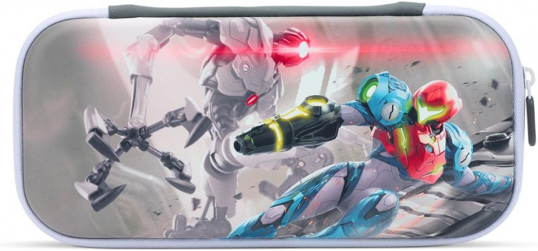 PowerA Slim Case - Geschikt voor Nintendo Switch (OLED Model), Geschikt voor Nintendo Switch & Geschikt voor Nintendo Switch Lite - Metroid Dread