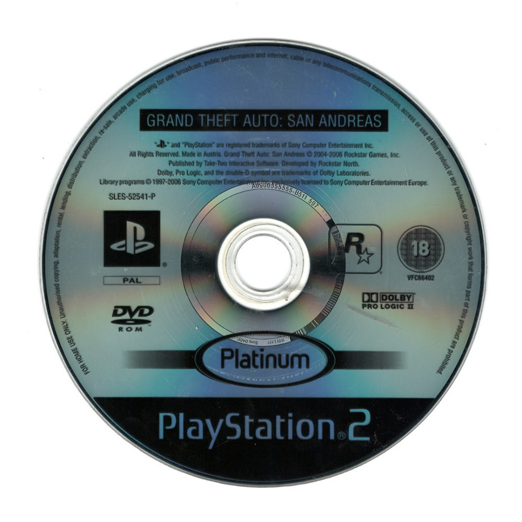 Grand Theft Auto San Andreas (platinum) (losse disc)