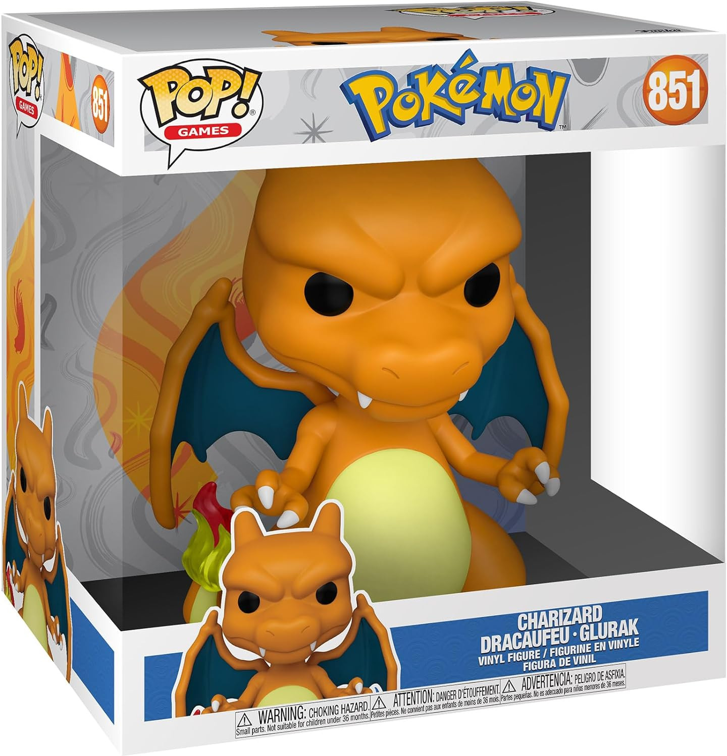 Pokemon Funko Pop Vinyl: Jumbo Size Charizard afbeelding