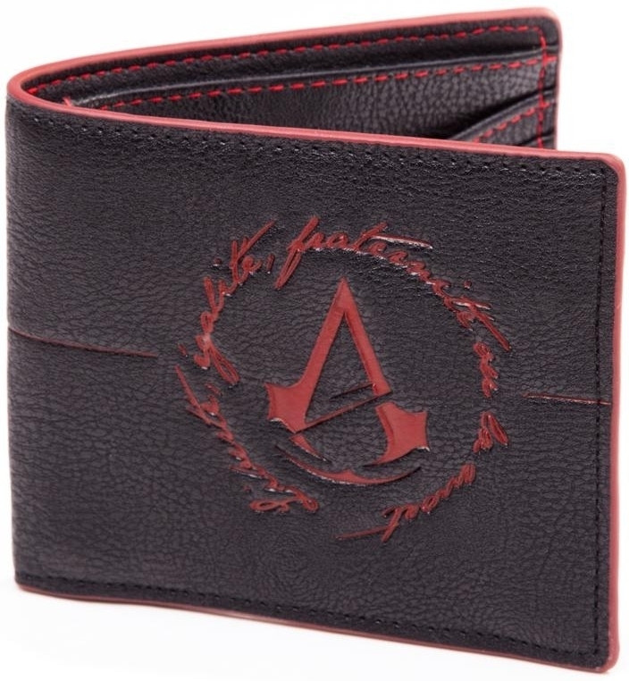 Image of Assassin's Creed Unity - Embossed Red Logo Bifold Wallet (Zwart)