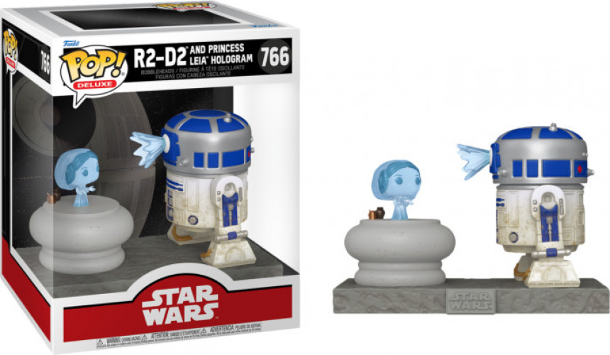 Star Wars Funko POP Vinyl Deluxe: R2-D2 with Leia afbeelding