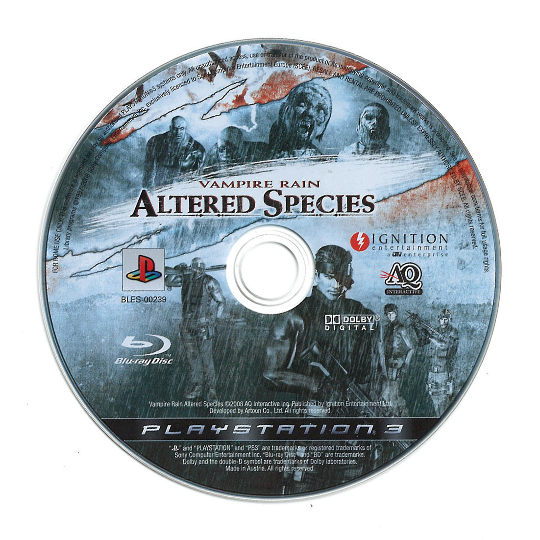 Vampire Rain Altered Species (losse disc)