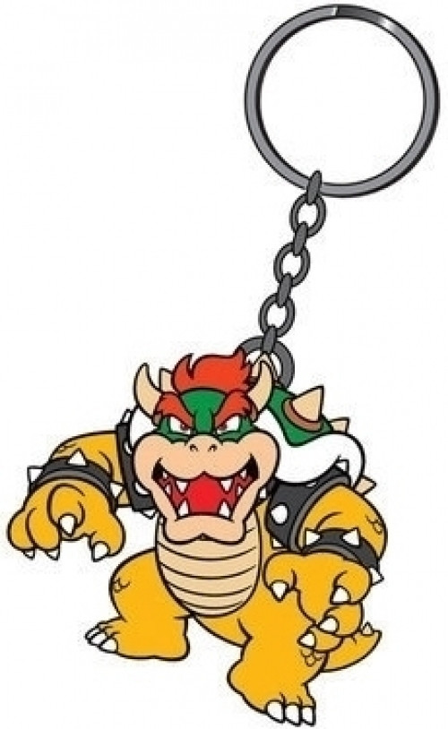 Image of Nintendo - Bowser Rubber Keychain