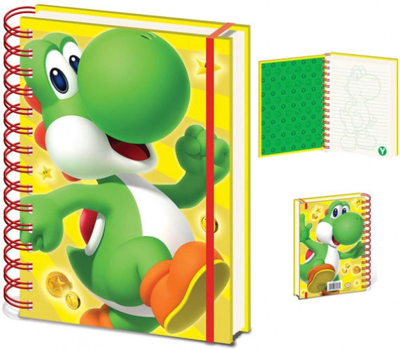 Super Mario Yoshi A5 Notebook