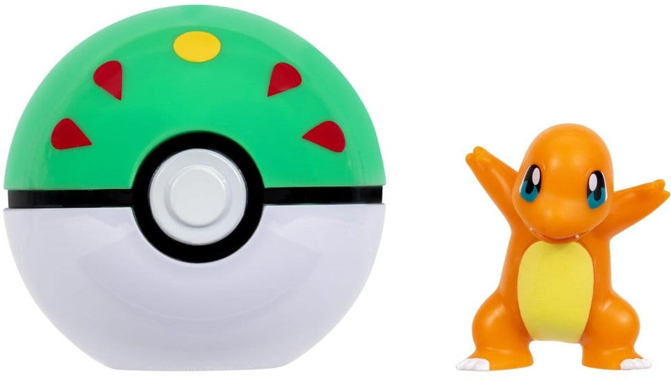 Pokemon Figure - Charmander + Friend Ball (Clip 'n' Go)
