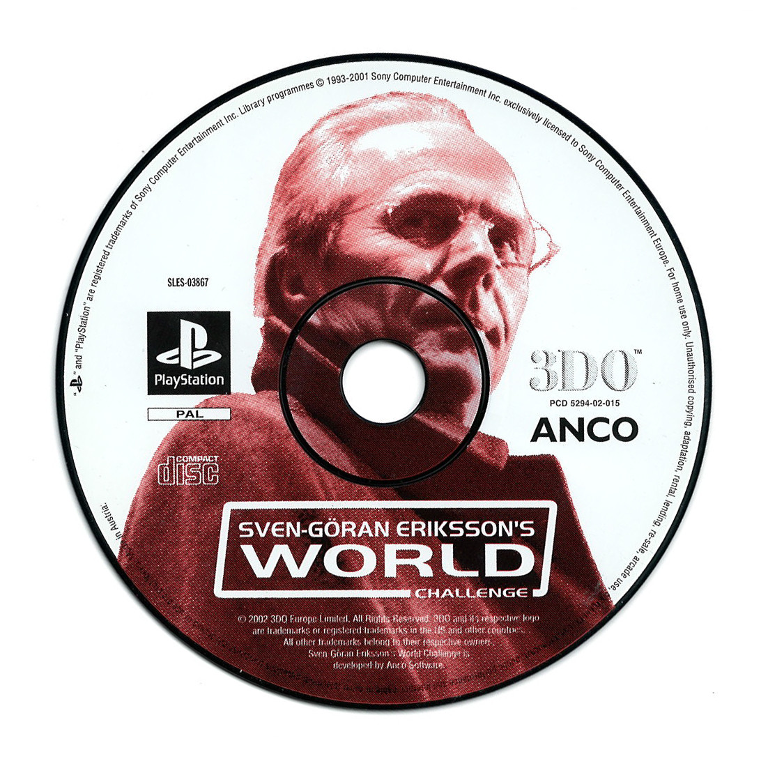 Sven Goran Eriksson's World Challenge (losse disc)