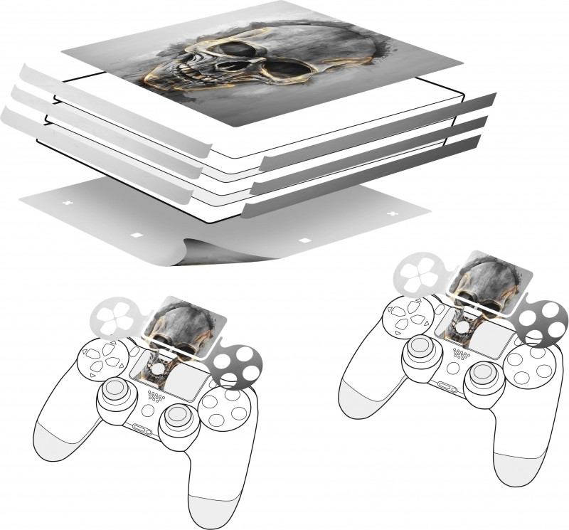 Speedlink Sticker PS4 Pro (Skull) afbeelding
