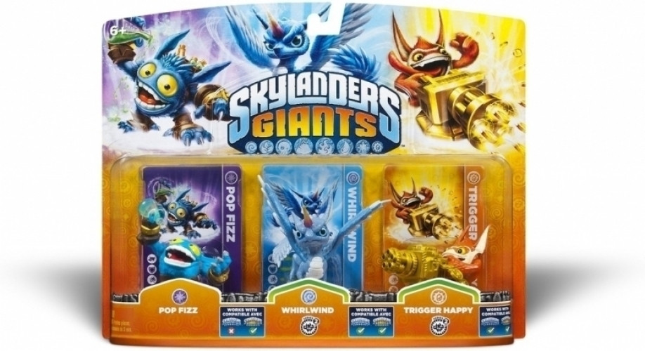 Image of Skylanders Giants 3 Pack (Pop Fizz/Whirlwind/Trigger Happy)