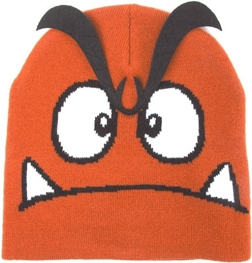 Difuzedbioworld Nintendo Goomba 3D Eyebrows Beanie difuzedbioworld kopen in de aanbieding