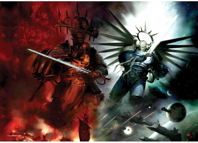 Warhammer 40K: Gulliman vs Abaddon 1000 Piece Puzzle