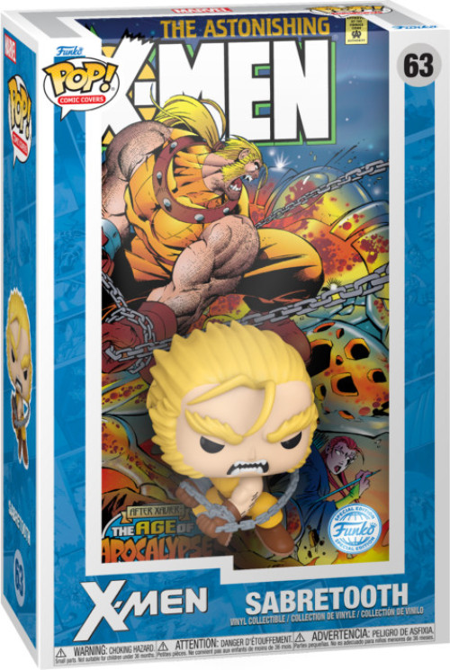 Marvel X-Men The Astonishing X-Men #2 Comic Cover Funko Pop Vinyl: Sabretooth afbeelding