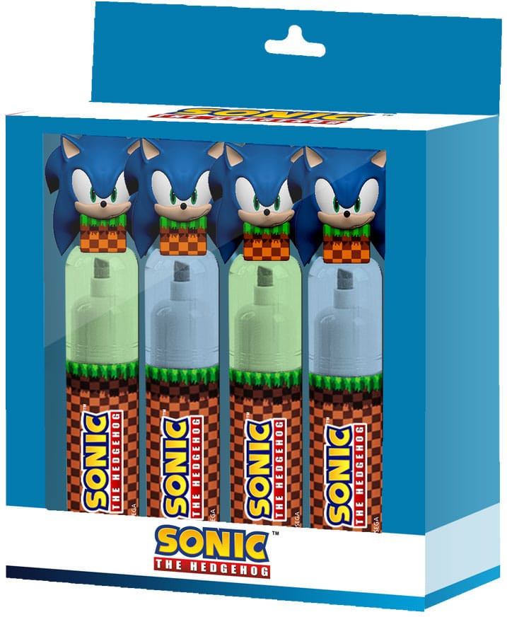 Sonic the Hedgehog Highlighters 4-Pack - Sonic the Hedgehog afbeelding