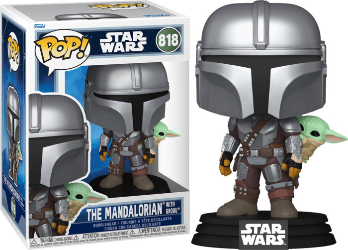 Star Wars The Mandalorian Funko Pop Vinyl: The Mandalorian with Grogu