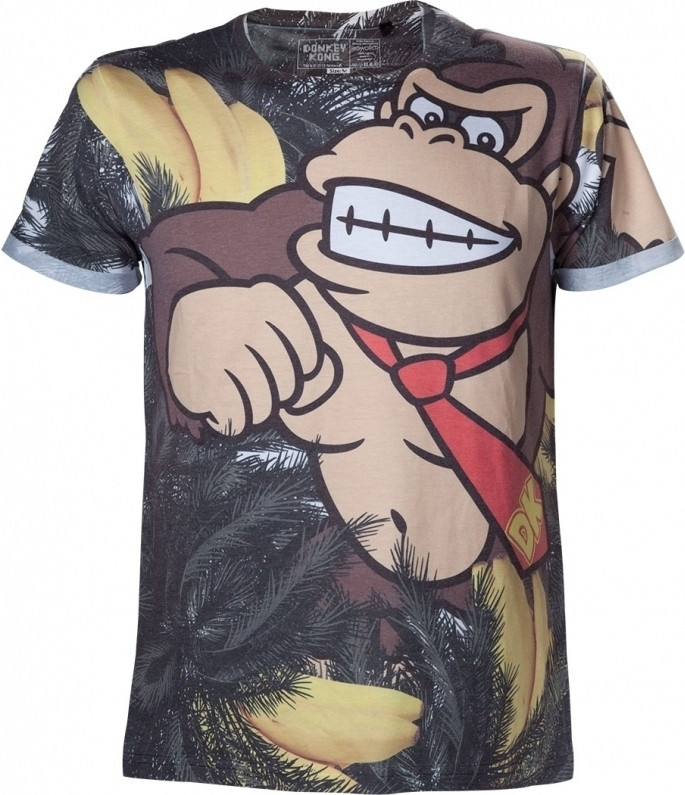 Difuzedbioworld Nintendo Donkey Kong All Over Print T Shirt difuzedbioworld kopen in de aanbieding
