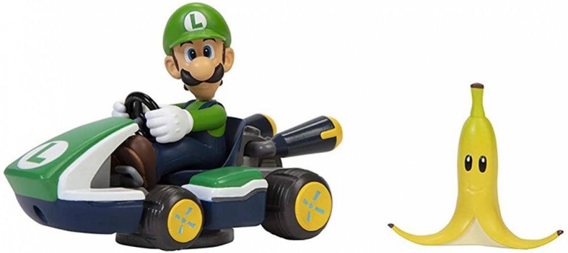 Mario Kart Mini Racer - Spin Out Luigi Kart