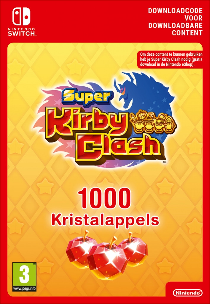 Nintendo Super Kirby Clash 1000 Gem Apples
