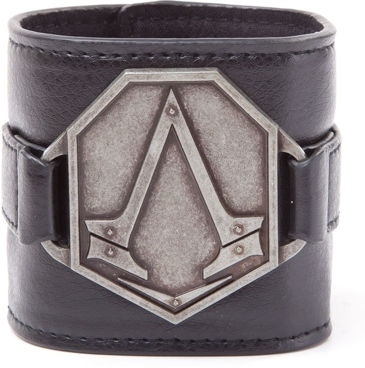 Difuzedbioworld Assassins Creed Syndicate Wristband With Metal Patch Black difuzedbioworld kopen in de aanbieding Difuzedbioworld Assassins Creed Syndicate Wristband With Metal Patch Black difuzedbioworld kopen in de aanbieding