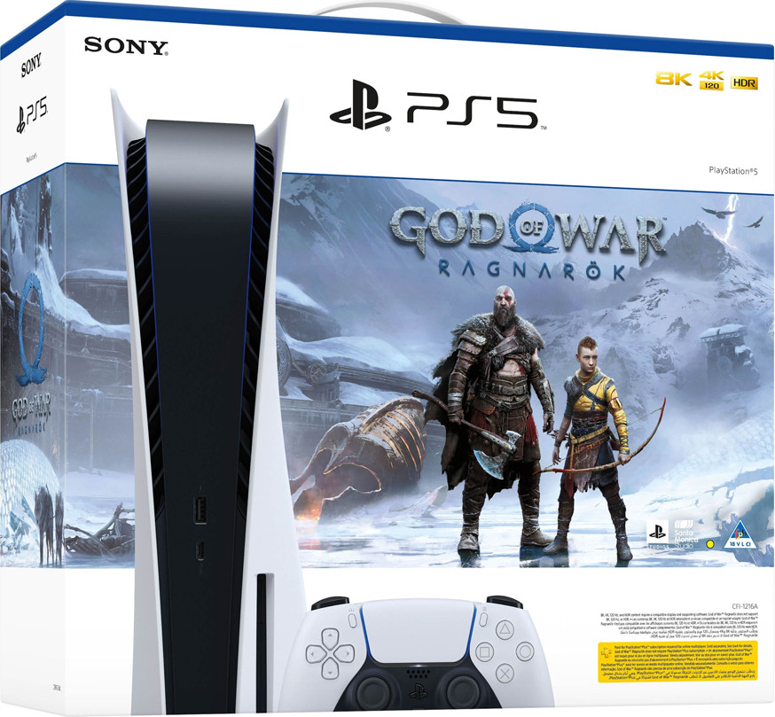 PlayStation 5 - God of War Ragnarök Bundel - Disc edition met download code