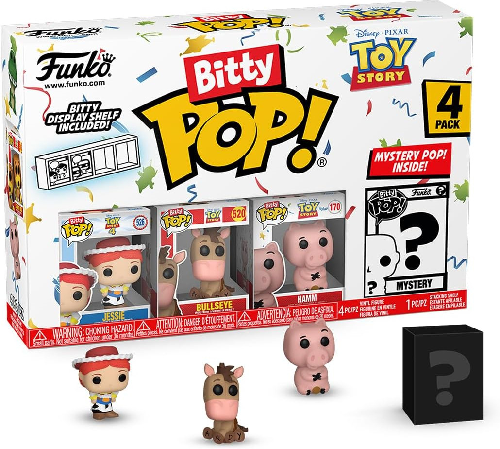 Toy Story Funko Bitty Pop! 4-Pack: Jessie / Bullseye / Hamm afbeelding