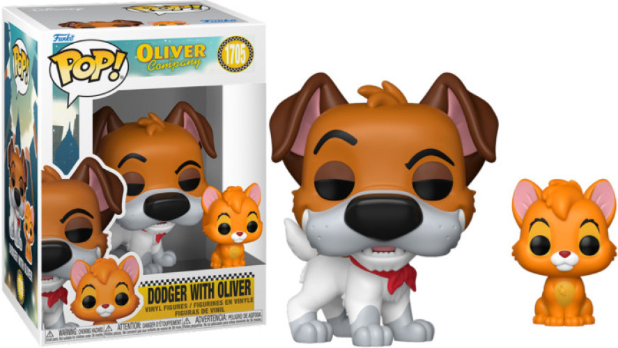 Oliver & Company Funko Pop Vinyl: Dodger with Oliver
