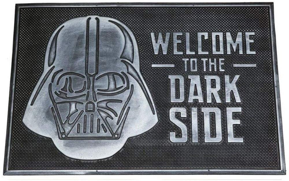 Star Wars Welcome To The Dark Side Rubberen Deurmat Zwart/Zilver - Officiële Merchandise