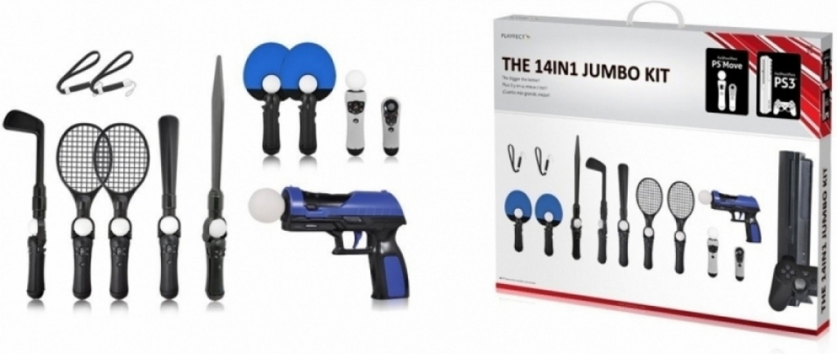 Playfect Playstation Move Jumbo Kit 14In1 playfect kopen in de aanbieding