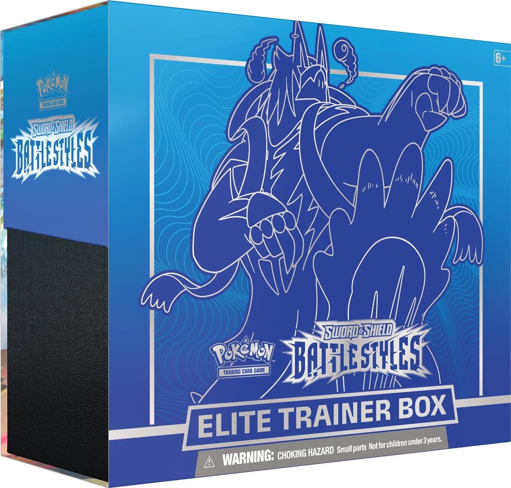 Pokemon TCG Sword & Shield Battle Styles Elite Trainer Box - Blue