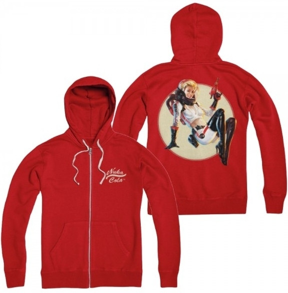 Level Up Wear Fallout Zip Up Hoodie Nuka Cola Pin Up level up wear kopen in de aanbieding