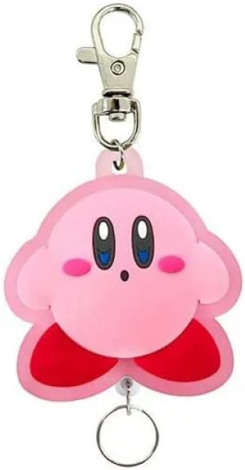 Kirby Rubber Reel Keychain - Kirby